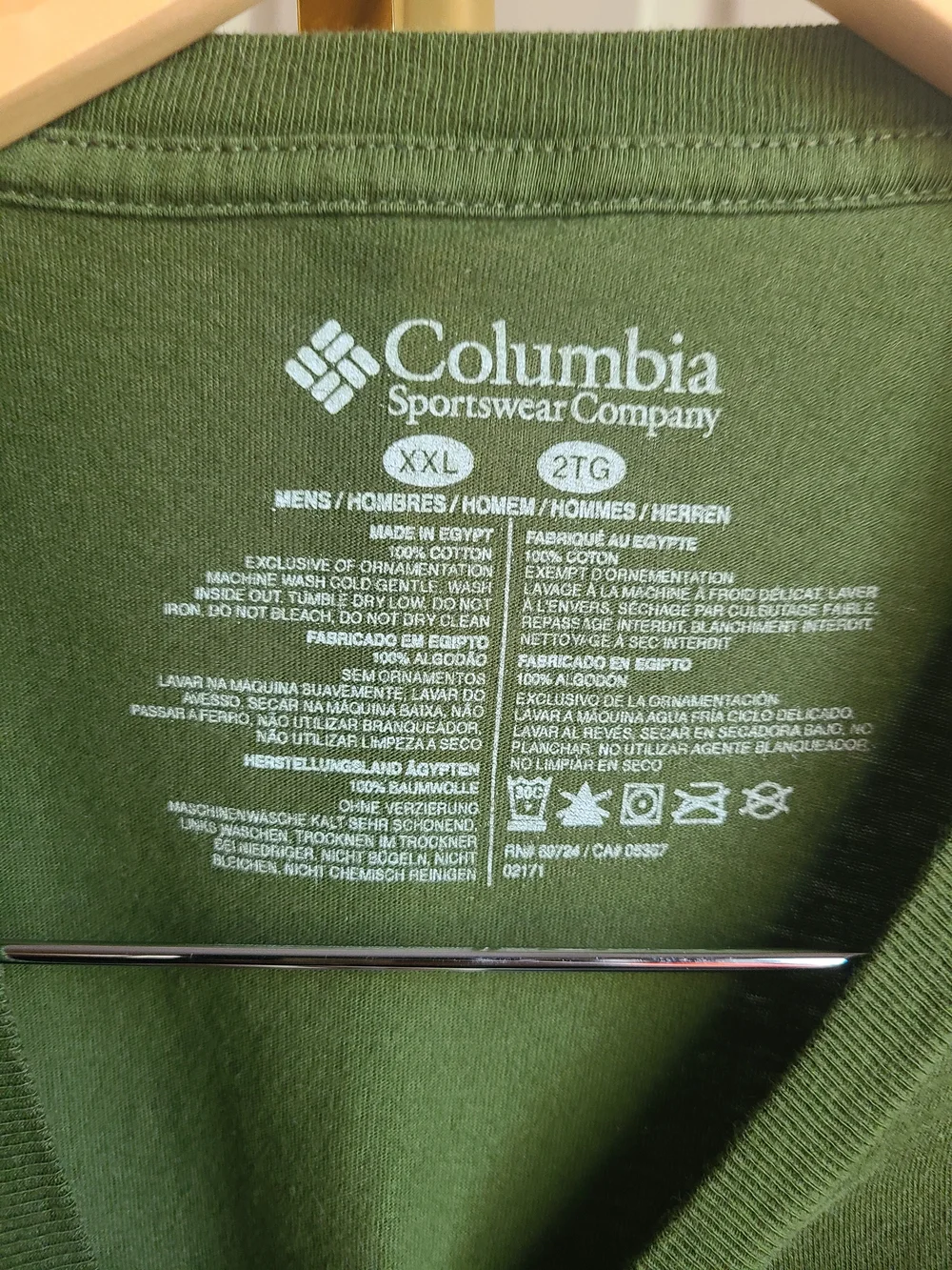 Columbia Olive Green Graphic Short-Sleeve Tee